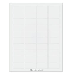 GA International&nbsp;Laser & Inkjet Matte Paper Labels 1.75