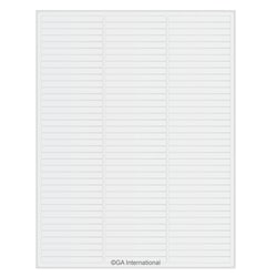 GA International&nbsp;Transparent Removable Cryogenic Labels for Laser Printers 2.64