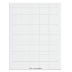 GA International&nbsp;Transparent Removable Cryogenic Labels for Laser Printers 1.42