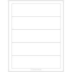 GA International&nbsp;Removable Cryogenic Labels for Laser Printers 7.5