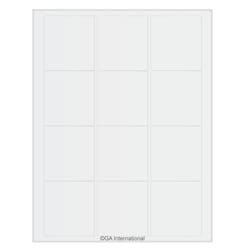 GA International&nbsp;Removable Cryogenic Labels for Laser Printers 2.4