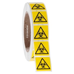GA International&nbsp;Warning Labels - Biohazard 1.125