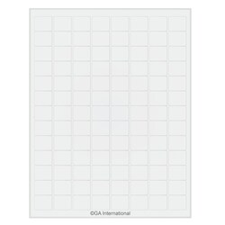 GA International&nbsp;Laser & Inkjet Matte Paper Labels 0.94