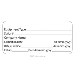 GA International&nbsp;Self-Laminating Calibration Labels - 