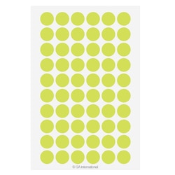 GA International&nbsp;Cryogenic Color Dots for Tops of Microtubes 0.5