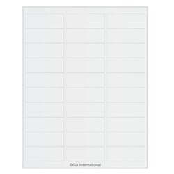 GA International&nbsp;Laser & Inkjet Matte Paper Labels 2.625