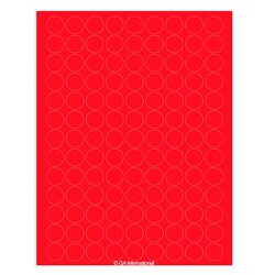 GA International&nbsp;Laser & Inkjet Matte Paper Labels 0.75