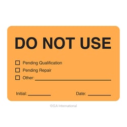GA International&nbsp;Self-Laminating Calibration Labels - 