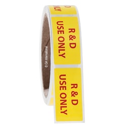 GA International&nbsp;Warning Labels for General Laboratory Use - “R&D Use Only” 1