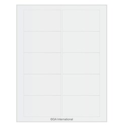 GA International&nbsp;Removable Cryogenic Labels for Laser Printers 3.5