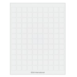 GA International&nbsp;Laser & Inkjet Matte Paper Labels 0.75