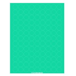 GA International&nbsp;Laser & Inkjet Matte Paper Labels 0.75