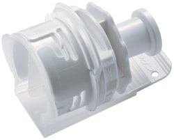 Foxx Life Sciences&nbsp;CPC AseptiQuik C Connector, 3/4” Sanitary Class VI Polycarbonate Coupling Body - HT, AQC33012HT, 5/PK