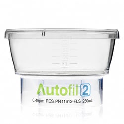 Foxx Life Sciences&nbsp;Autofil 2 Bottle Top Vacuum Filtration unit, Funnel Only, 250 mL, 0.45 µm PES Membrane, Sterile, 12/CS