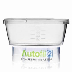 Foxx Life Sciences&nbsp;Autofil 2 Bottle Top Vacuum Filtration unit, Funnel Only, 250 mL, 0.22 µm PES Membrane, Sterile, 12/CS