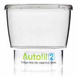 Foxx Life Sciences&nbsp;Autofil 2 Bottle Top Vacuum Filtration unit, Funnel Only, 500 mL, 0.45 µm PES Membrane, Sterile, 12/CS