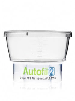 Foxx Life Sciences&nbsp;Autofil 2 Bottle Top Filter, Funnel Only, 250 mL, 0.1 µm PES Membrane, Sterile, 12/CS