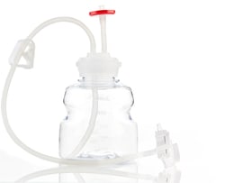 Foxx Life Sciences&nbsp;EZBiopure TR Single Use (SUT) Media Bottle Assembly, 500mL, PETG, GL 45 wide mouth VersaCap with Over molded Platinum Cured Silicone Tubing, Vented Port with Dip Tube & CPC AQS, Closed System Transfer Assembly, Sterile, 10/CS