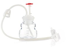 Foxx Life Sciences&nbsp;EZBiopure TR Single Use (SUT) Media Bottle Assembly, 250mL, PETG, GL45 wide mouth VersaCap with Overmolded Platinum Cured Silicone Tubing, Vented Port with Diptube & CPC AQS, Aseptic Fluid Transfer Assembly, Sterile, 10/CS