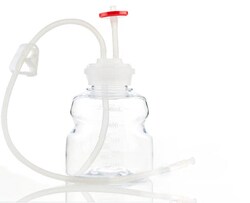 Foxx Life Sciences&nbsp;EZBiopure TR Single Use (SUT) Media Bottle Assembly, 500mL, PS, GL45 wide mouth VersaCap with Overmolded Platinum Cured Silicone Tubing, Vented Port with Diptube & Plug, Aseptic Fluid Transfer Assembly, Sterile, 10/CS