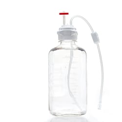 Foxx Life Sciences&nbsp;EZBio MTO Single Use (SUT) Media Bottle Assembly, 2L, PETG, 53B VersaCap with Overmolded Platinum-Cured Silicone Tubing, Vented Port with Diptube and Luer, Closed System Fluid Transfer System, Sterile, 10/Case