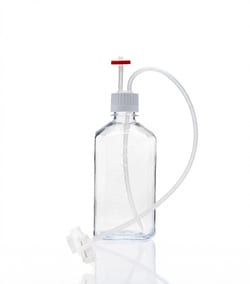 Foxx Life Sciences&nbsp;EZBio MTO Single Use (SUT) Media Bottle Assembly, 1L, PETG, 38-430 VersaCap with Overmolded Platinum-Cured Silicone Tubing, Vented Port with Dip Tube and CPC AQS, Closed System Transfer System, Sterile, 10/Case