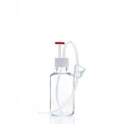 Foxx Life Sciences&nbsp;EZBio MTO Single Use (SUT) Media Bottle Assembly, 500mL, PC, 38-430 VersaCap with Overmolded Platinum-Cured Silicone Tubing, Vented Port with Dip Tube and Plug, Closed System Fluid Transfer System, Sterile, 10/Case