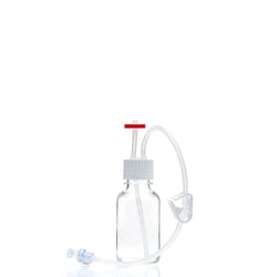 Foxx Life Sciences&nbsp;EZBio MTO Single Use (SUT) Media Bottle Assembly, 250mL, PETG, 38-430 VersaCap with Overmolded Platinum-Cured Silicone Tubing, Vented Port with Dip Tube and CPC MPC, Closed System Fluid Transfer System, Sterile, 10/Case