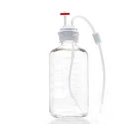 Foxx Life Sciences&nbsp;EZBio MTO Single Use (SUT) Media Bottle Assembly, 2L, PETG, 53B VersaCap with Overmolded Platinum-Cured Silicone Tubing, Vented Port with Diptube and Plug, Closed System Fluid Transfer System, Sterile, 10/Case