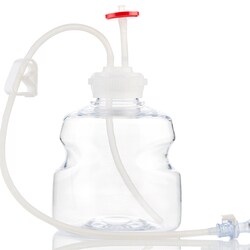 Foxx Life Sciences&nbsp;EZBiopure TR Single Use (SUT) Media Bottle Assembly, 1L, PETG, GL 45 wide mouth VersaCap with Over molded Platinum Cured Silicone Tubing, Vented Port with Diptube & CPC MPC, Aseptic Transfer System, Sterile, 10/CS