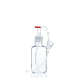 Foxx Life Sciences&nbsp;EZBio MTO Single Use (SUT) Media Bottle Assembly, 500mL, PETG, 38-430 VersaCap with Overmolded Platinum-Cured Silicone Tubing, Vented Port with Diptube and Luer, Closed System Fluid Transfer System, Sterile, 10/Case