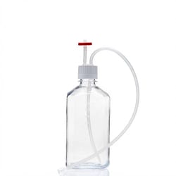 Foxx Life Sciences&nbsp;EZBio MTO Single Use (SUT) Media Bottle Assembly, 1L, PETG, 38-430 VersaCap with Over molded Platinum-Cured Silicone Tubing, Vented Port with Dip Tube and Luer, Aseptic Fluid Transfer System, Sterile, 10/Case
