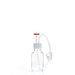 Foxx Life Sciences&nbsp;EZBio MTO Single Use (SUT) Media Bottle Assembly, 250mL, PETG, 38-430 VersaCap with Over molded Platinum-Cured Silicone Tubing, Vented Port with Dip Tube and Plug, Aseptic Transfer System, Sterile, 10/Case