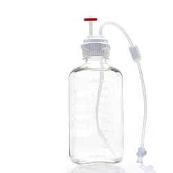 Foxx Life Sciences&nbsp;EZBio MTO Single Use (SUT) Media Bottle Assembly, 2L, PC, 53B VersaCap with Over molded Platinum-Cured Silicone Tubing, Vented Port with Dip Tube and CPC MPC, Aseptic Transfer System, Sterile, 10/Case