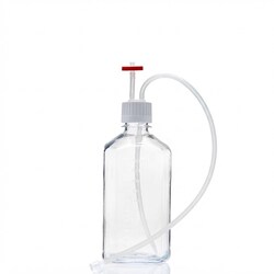 Foxx Life Sciences&nbsp;EZBio MTO Single Use (SUT) Media Bottle Assembly, 1L, PC, 38-430 VersaCap with Over molded Platinum-Cured Silicone Tubing, Vented Port with Diptube and Luer, Aseptic Fluid Transfer System, Sterile, 10/Case