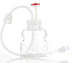 Foxx Life Sciences&nbsp;EZBiopure TR Single Use (SUT) Media Bottle Assembly, 500mL, PS, GL 45 wide mouth VersaCap with Overmolded Platinum Cured Silicone Tubing, Vented Port with Diptube & CPC MPC, Aseptic Fluid Transfer Assembly, Sterile, 10/CS