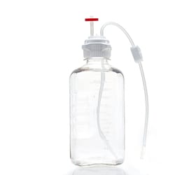 Foxx Life Sciences&nbsp;EZBio MTO Single Use (SUT) Media Bottle Assembly, 2L, PC, 53B VersaCap with Overmolded Platinum-Cured Silicone Tubing, Vented Port with Dip Tube and Plug, Closed System Fluid Transfer System, Sterile, 10/Case