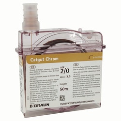 Med Vet International&nbsp;Catgut Cassette #2/0 2/0 USP 50m(164')L, J0091C20