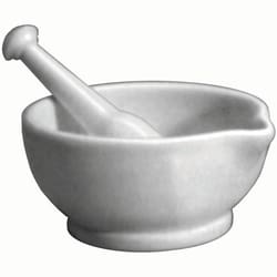 Med Vet International&nbsp;Ceramic Mortar and Pestle, 4oz, J0932, Each