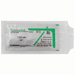 Med Vet International&nbsp;Pre-Cut Braunamid Suture, 60