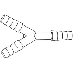 Med Vet International&nbsp;Y Barb Connector, J0596, 2 Pack