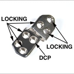 Med Vet International&nbsp;3.5 TPO/DPO Locking Plate 20 Left, J1211L