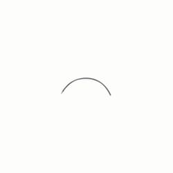 Med Vet International&nbsp;Taper Suture Needle, 1/2 Circle, Size 13, J6037013, 12/Pack