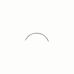 Med Vet International&nbsp;Taper Suture Needle, 1/2 Circle, Size 12, J6037012, 12/Pack