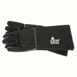 Med Vet International&nbsp;Leather Restraint Gloves Black  Small, J0455A, Each