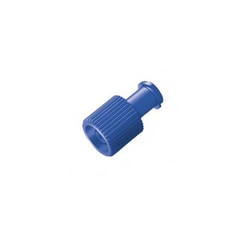Med Vet International&nbsp;Blue Dual Syringe Cap, J0464, 100/Pack