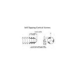 Med Vet International&nbsp;Cortical Self-Tapping Screw, J0421AS, 1.25 Pitch, 3.5mm x 10mm, Each