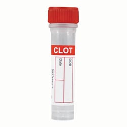 Med Vet International&nbsp;Mini Blood Collection Tube - Red/Clot, J1565A, Each