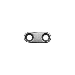 Med Vet International&nbsp;Round Hole Plate 2.7mm, 2 holes, 15mm, J0405A