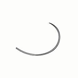 Med Vet International&nbsp;Cruciate Suture Needle, Large, J0710Z, 6pk